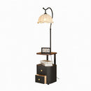 Glanora | Integrated Shelf Floor Lamp
