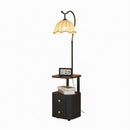 Glanora | Integrated Shelf Floor Lamp