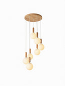 Illumena | Wood Cluster Chandelier