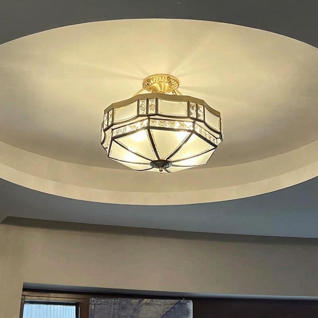 Zalthor | Semi Flush Mounted Light - Detail View #2 | HomeCartel