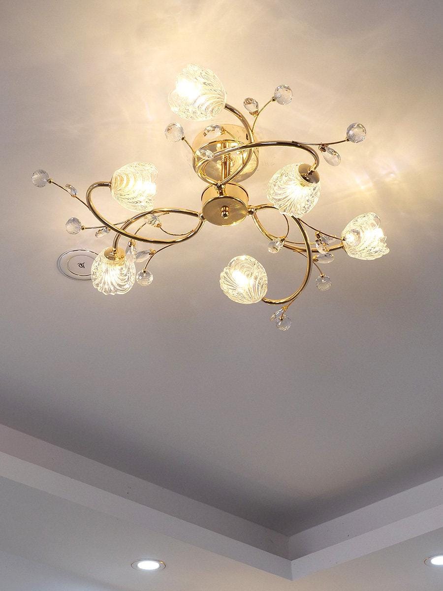 Aevina | Semi Flush Mounted Light - Detail View #3 | HomeCartel