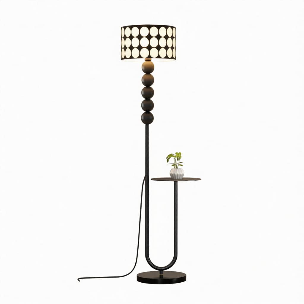 Irienna Une | Integrated Shelf Floor Lamp - Detail View #7 | HomeCartel