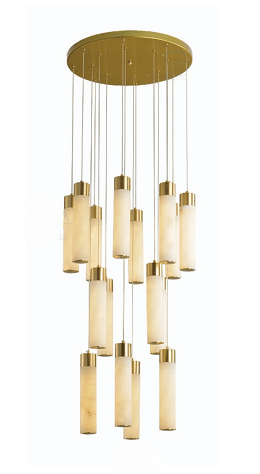 Jarvex | Alabaster Cluster Chandelier - Detail View #3 | HomeCartel