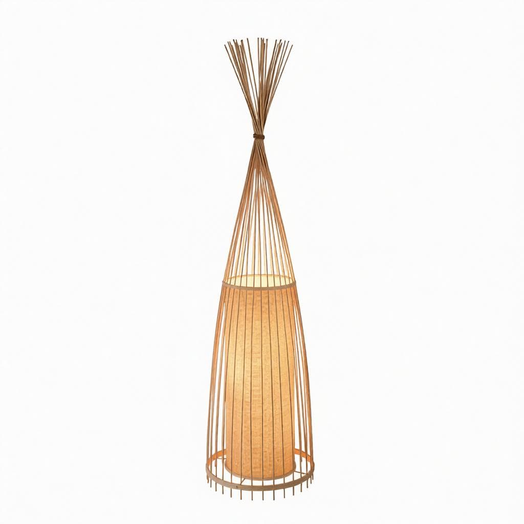 Joralia | Rattan Floor Lamp - Home Cartel ®