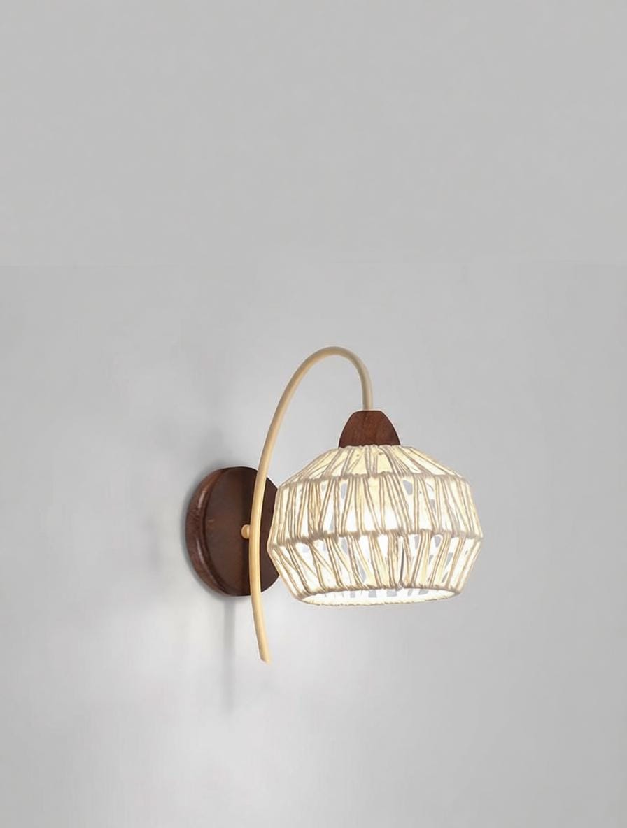 Norvi | Rattan Wall Light - Detail View #2 | HomeCartel
