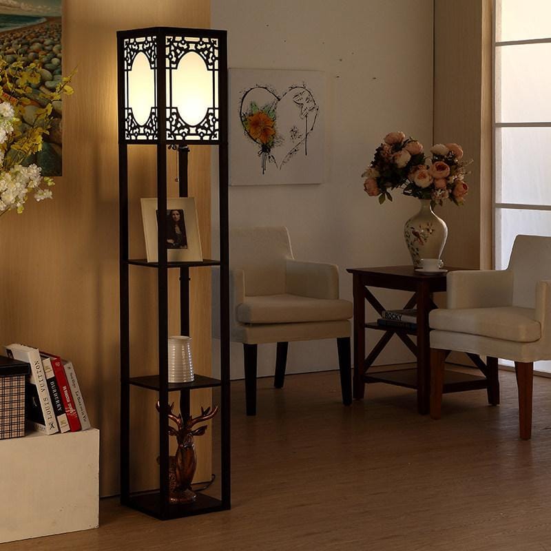 Talissa Trois | Integrated Shelf Floor Lamp - Detail View #3 | HomeCartel