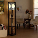 Talissa Trois | Integrated Shelf Floor Lamp