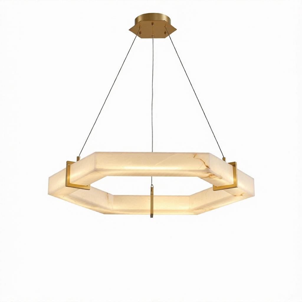 Mornoris | Alabaster Chandelier - Detail View #2 | HomeCartel