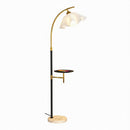 Unelira | Integrated Shelf Floor Lamp