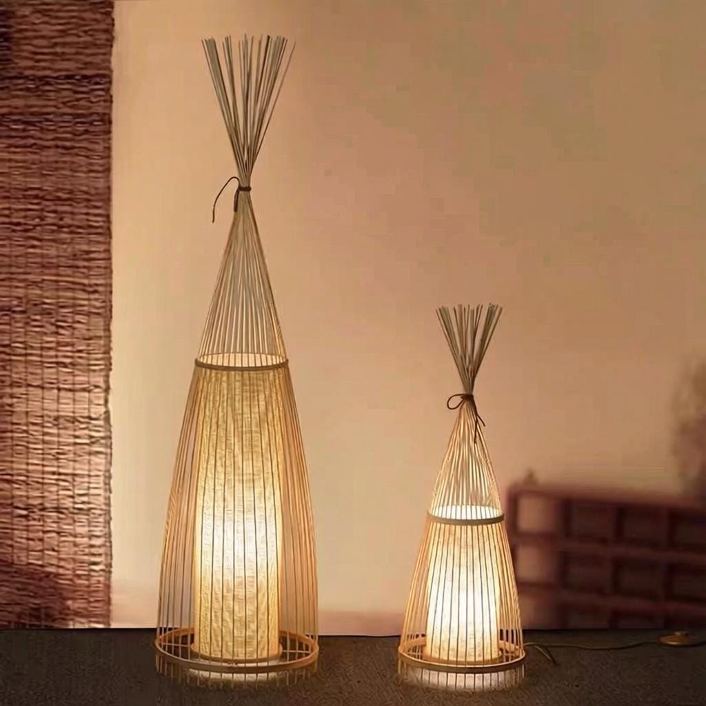 Joralia | Rattan Floor Lamp - Home Cartel ®