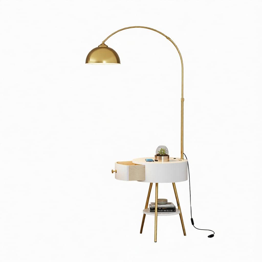 Drevalyn | Integrated Shelf Floor Lamp - Detail View #3 | HomeCartel