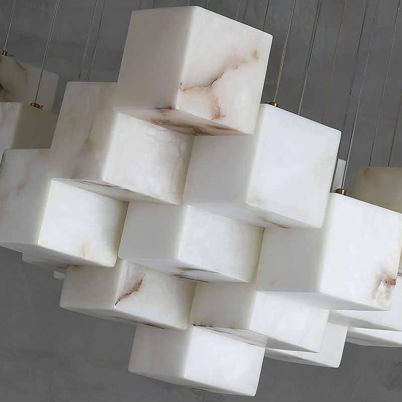 Dorvalyn A | Alabaster Cluster Chandelier - Detail View #5 | HomeCartel