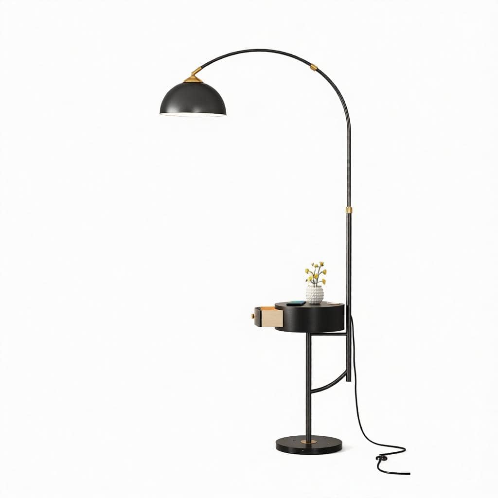 Drevalyn Deux | Integrated Shelf Floor Lamp - Modern Floor Lamp | HomeCartel Philippines