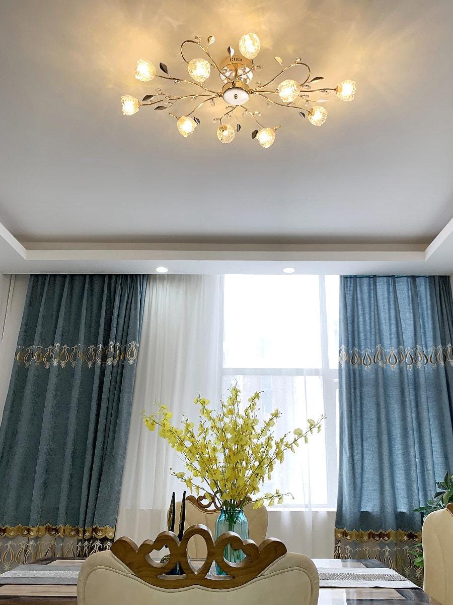 Alurien | Semi Flush Mounted Light - Detail View #3 | HomeCartel