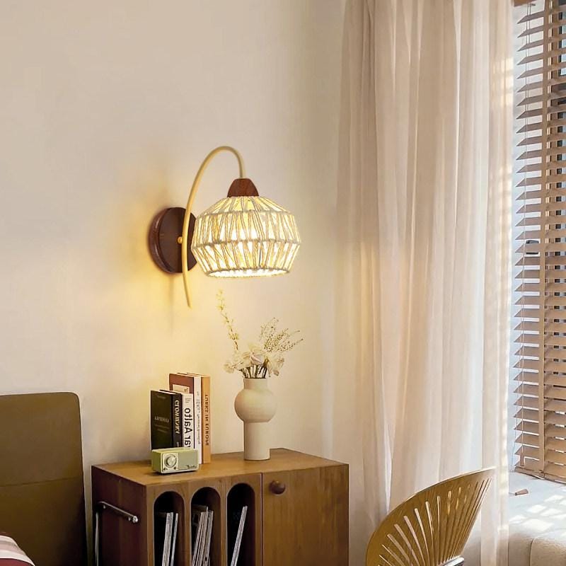 Norvi | Rattan Wall Light - Detail View #5 | HomeCartel