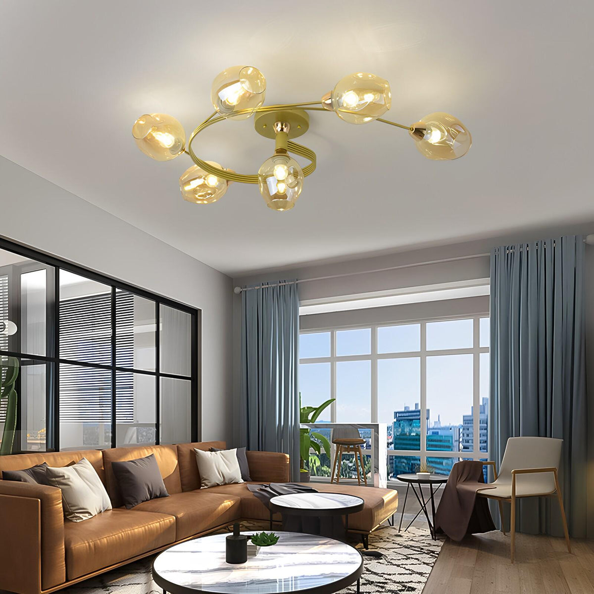 Vandonne | Semi Flush Mounted Ceiling Light