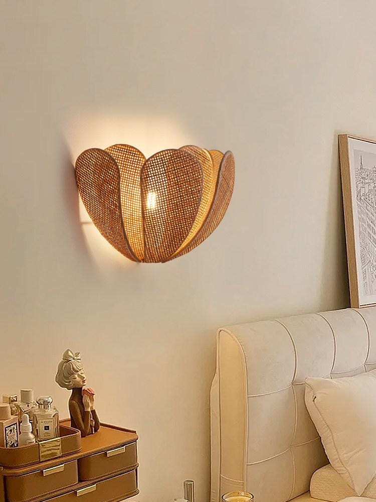 Erelith | Rattan Wall Light - Detail View #2 | HomeCartel