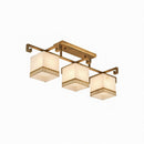 Valnela A | Alabaster Semi Flush Mounted Light