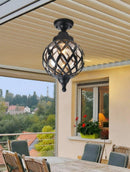 Kaenlyra Deux | Outdoor Semi Flush Mounted Light