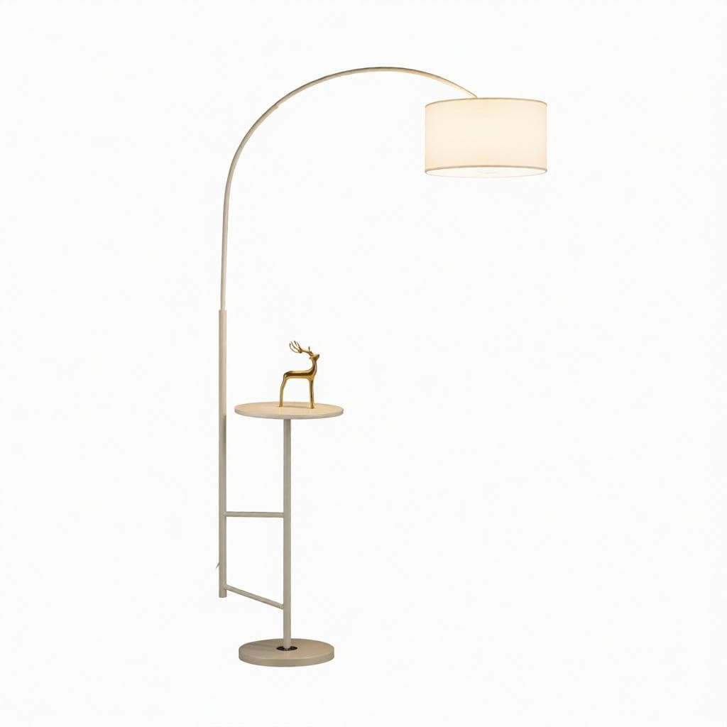 Caelune B | Integrated Shelf Floor Lamp