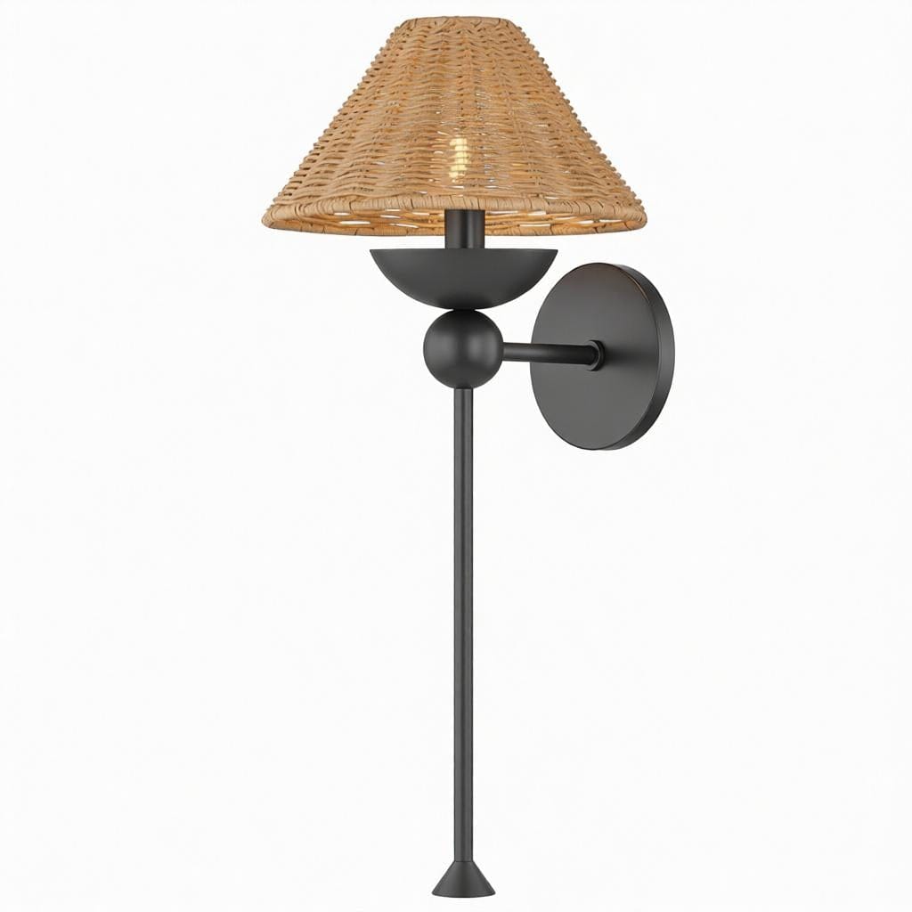 Olyra Une | Rattan Wall Light - Detail View #3 | HomeCartel