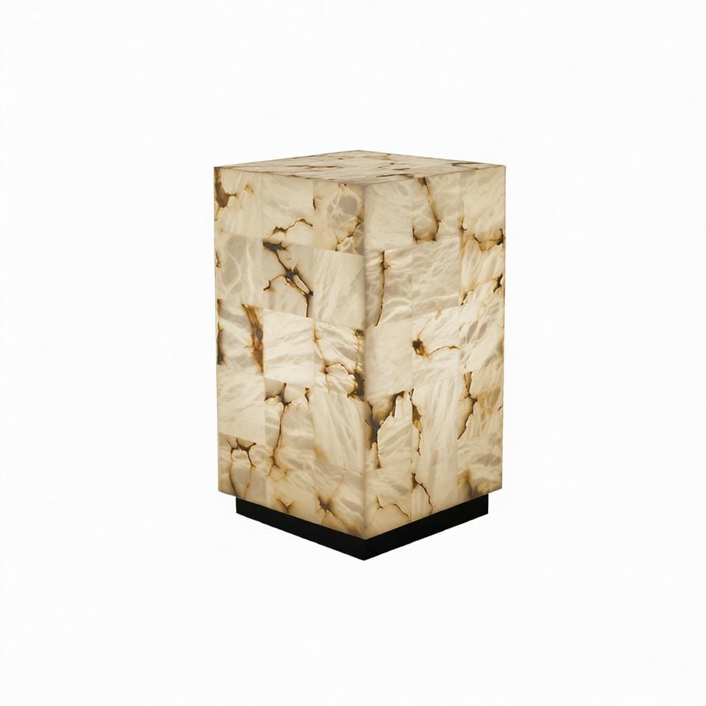 Halvenessa | Alabaster Floor Lamp - Home Cartel ®