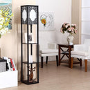 Talissa Trois | Integrated Shelf Floor Lamp