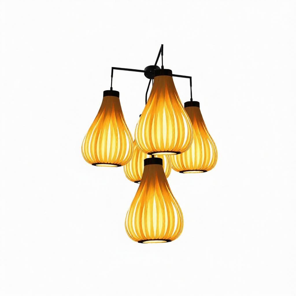 Jaspion D | Wood Cluster Chandelier - Detail View #10 | HomeCartel