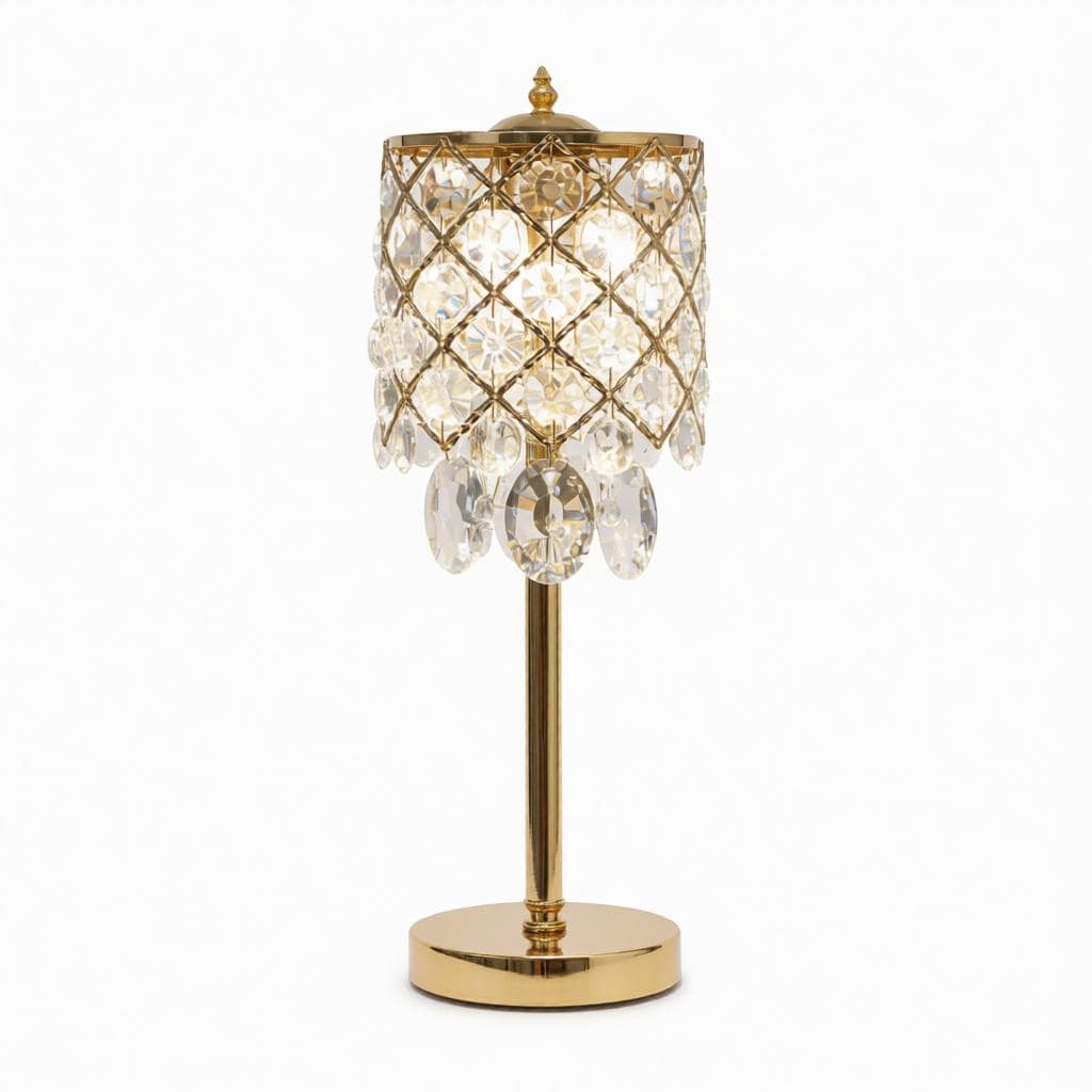 Calynder | Crystal Table Lamp - Detail View #7 | HomeCartel