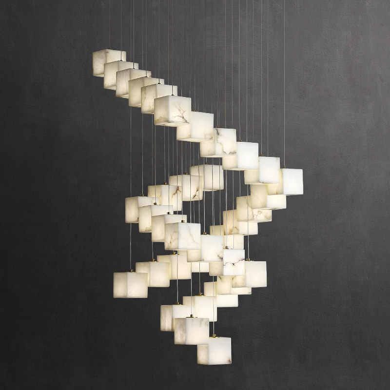 Dorvalyn A | Alabaster Cluster Chandelier - Detail View #3 | HomeCartel