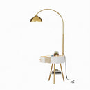 Drevalyn | Integrated Shelf Floor Lamp