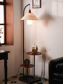 Yalviera | Integrated Shelf Floor Lamp