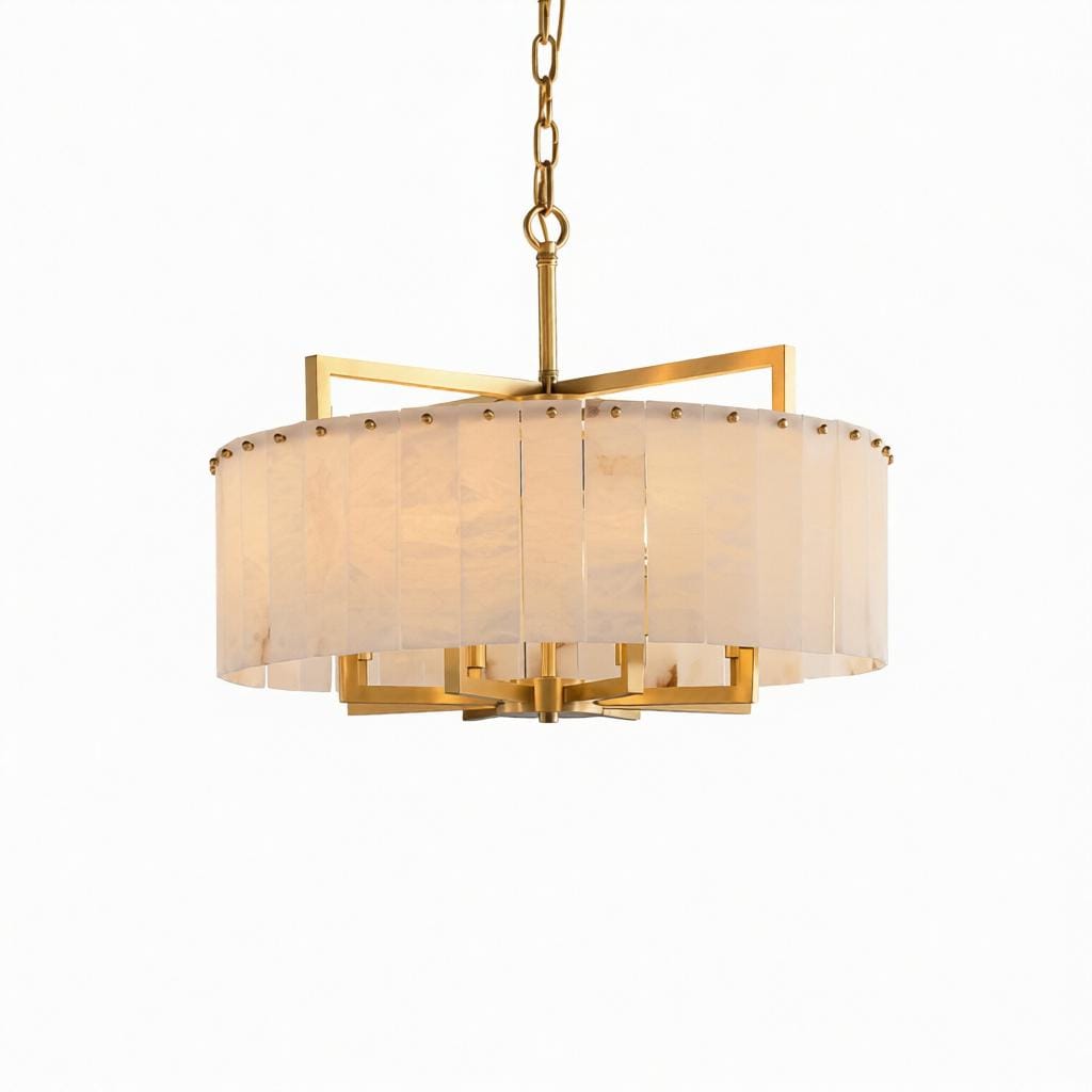 Norvethara | Alabaster Chandelier - Detail View #8 | HomeCartel