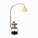 Zaenira | Integrated Shelf Floor Lamp
