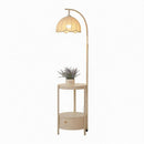 Zynelle B | Integrated Shelf Floor Lamp