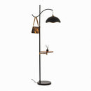 Brezelle B | Integrated Shelf Floor Lamp