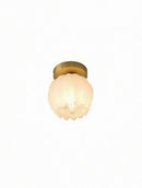 Ruril Deux | Alabaster Semi Flush Mounted Light