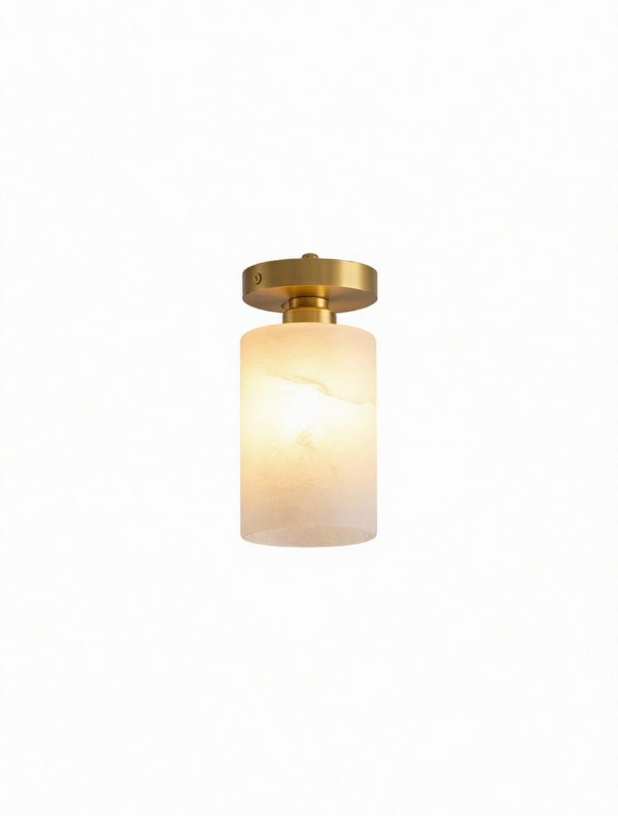 Ruril Une | Alabaster Semi Flush Mounted Light - Modern Semi Flush Mounted Light | HomeCartel Philippines