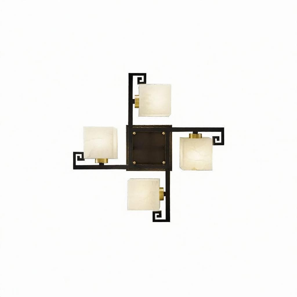 Ralnoria | Alabaster Ceiling Mounted Light - Detail View #2 | HomeCartel