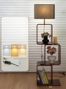 Mirethra | Integrated Shelf Floor Lamp