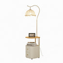 Glanora | Integrated Shelf Floor Lamp