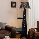 Melvarae | Integrated Shelf Floor Lamp