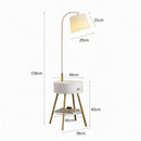 Aesmera A | Integrated Shelf Floor Lamp