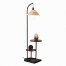 Yalviera | Integrated Shelf Floor Lamp