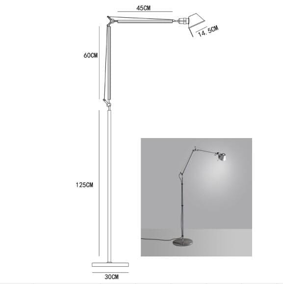 Valmira | Floor Lamp Swing Arm - Home Cartel ®