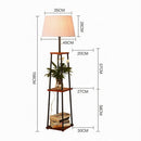 Mavarae | Integrated Shelf Floor Lamp