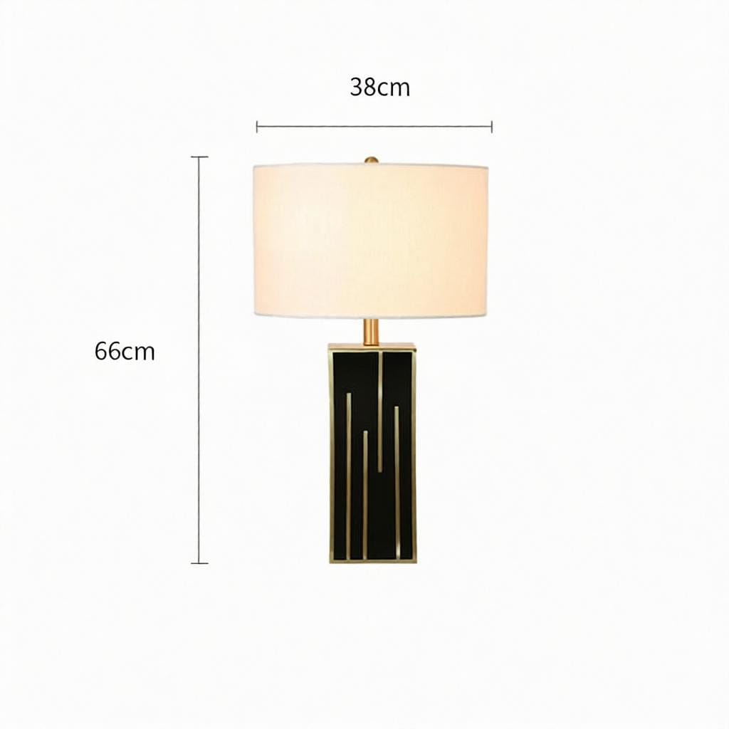Eyres Une | Shaded Table Lamp - Detail View #5 | HomeCartel