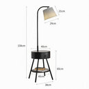 Aesmera A | Integrated Shelf Floor Lamp