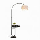 Elvoria B | Integrated Shelf Floor Lamp