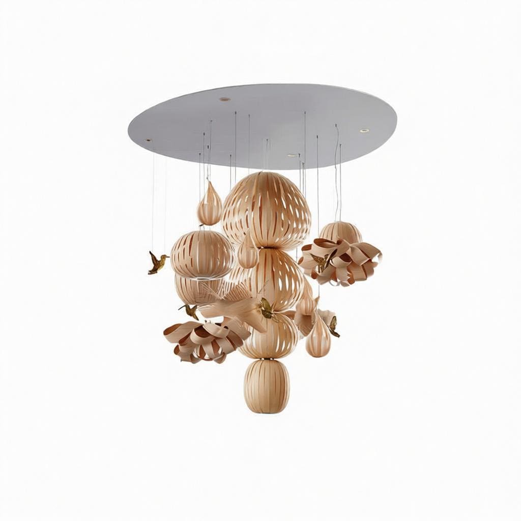 Orellian | Rattan Cluster Chandelier - Modern Cluster Chandelier | HomeCartel Philippines